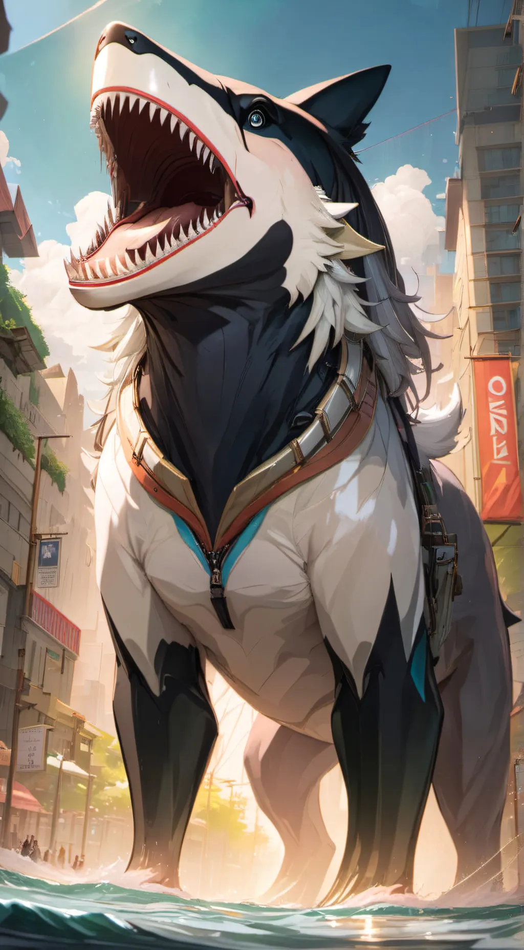 ai character: floral  background