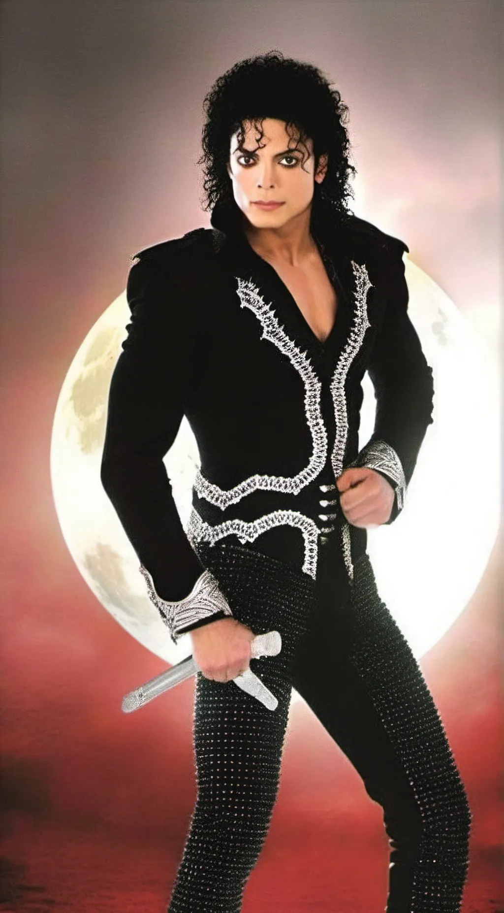 ai character: Michael Jackson  background