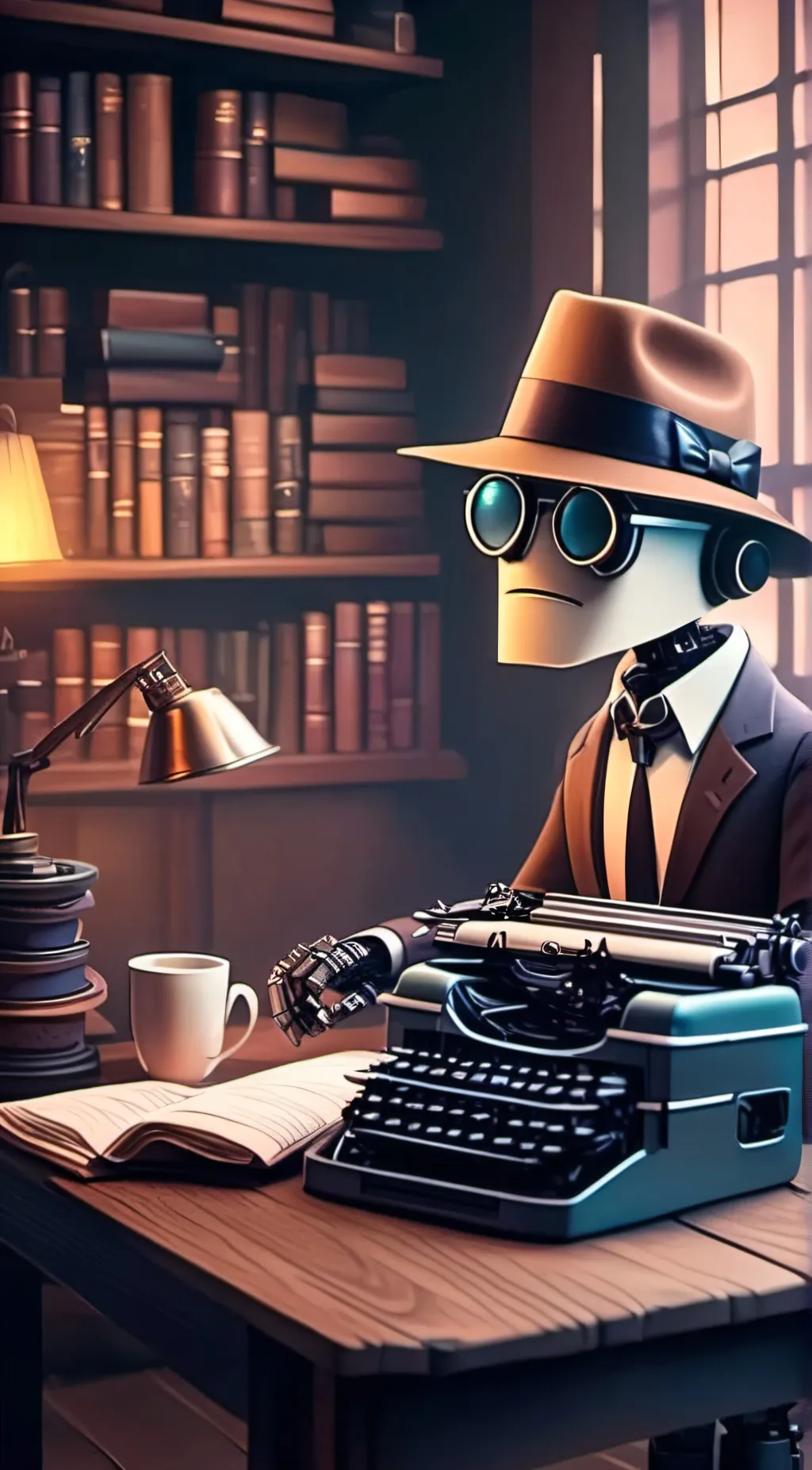 ai character: Professor parable  background