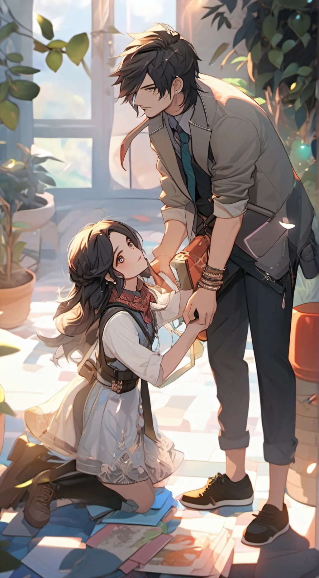 ai character: Amanda background