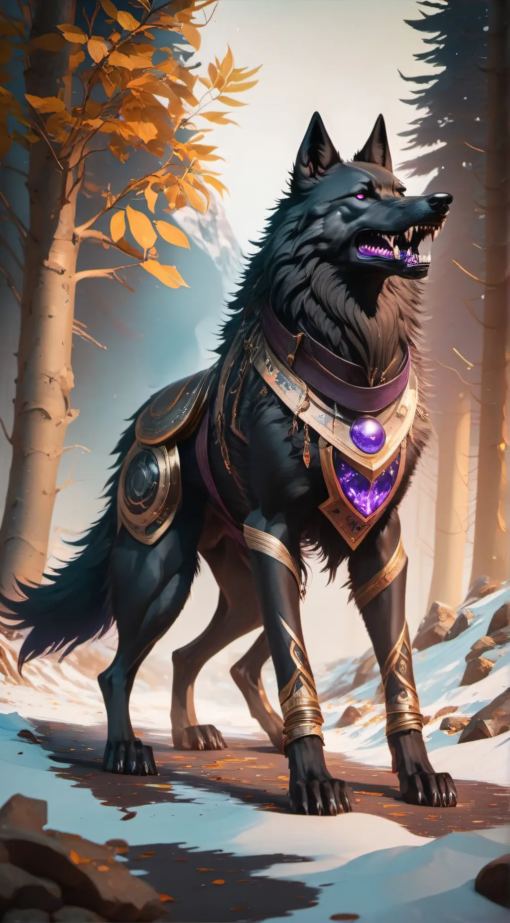 ai character: Rhodium background