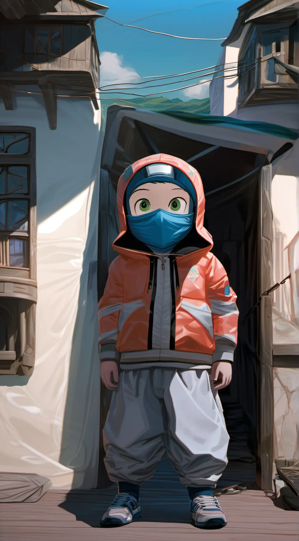 ai character: Ninja 🥷  background