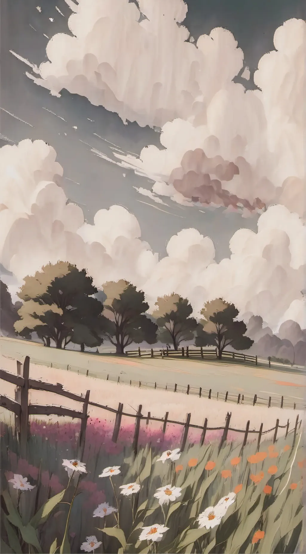 ai character: Grass background