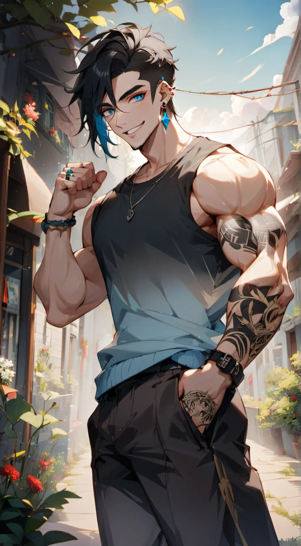 ai character: Ares background