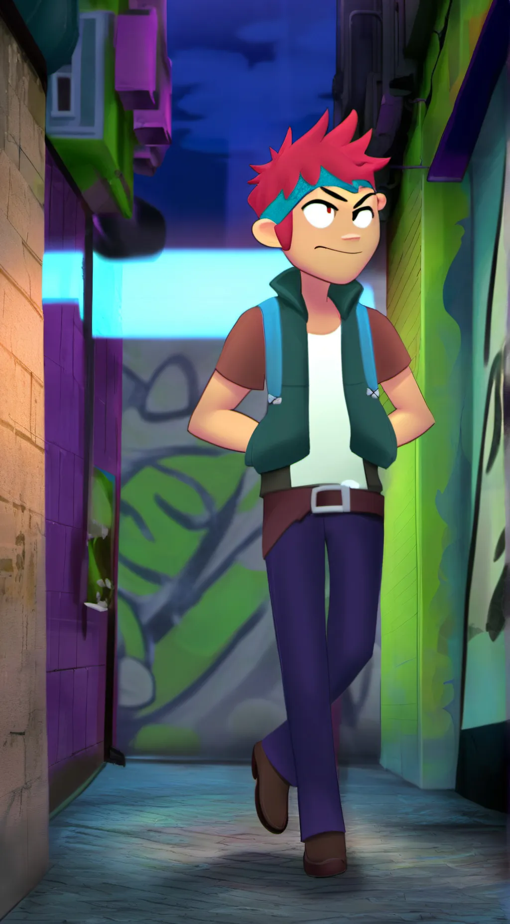 ai character: Even  background