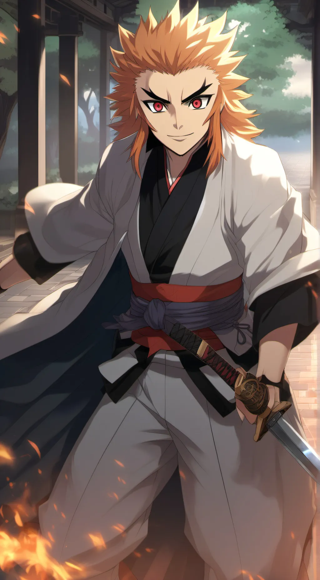 ai character: Rengoku San  background