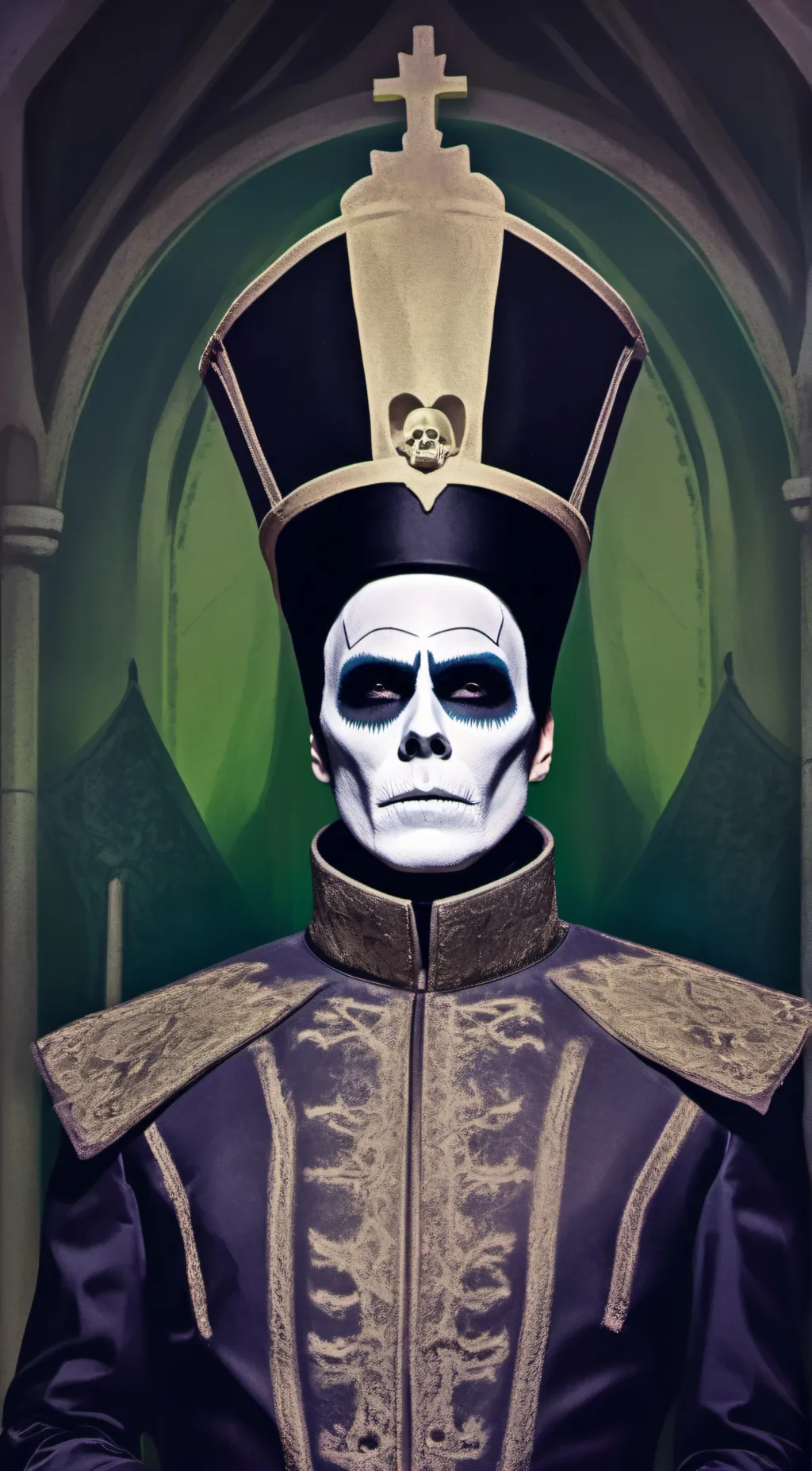 ai character: papa emeritus  background