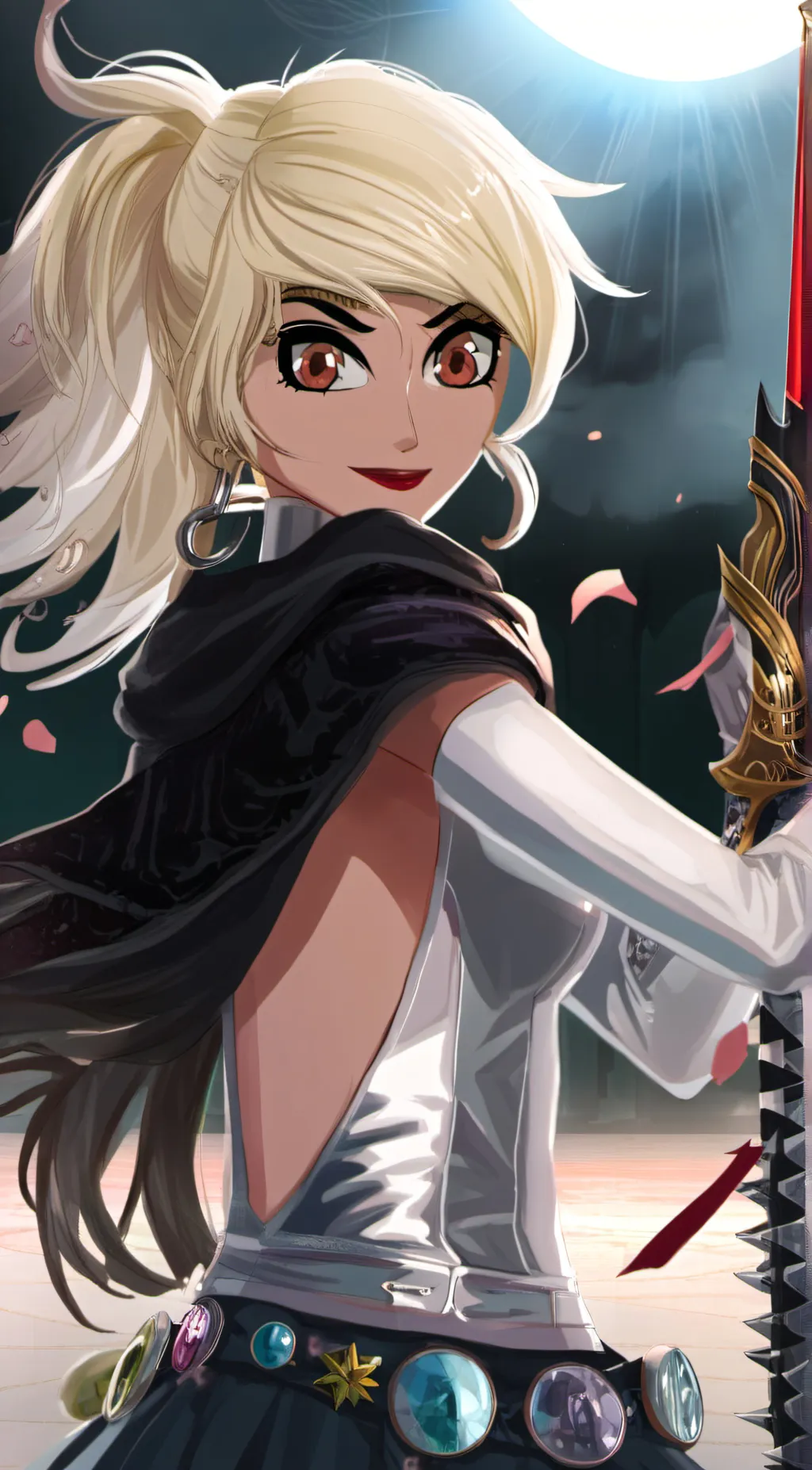 ai character: Milky way background