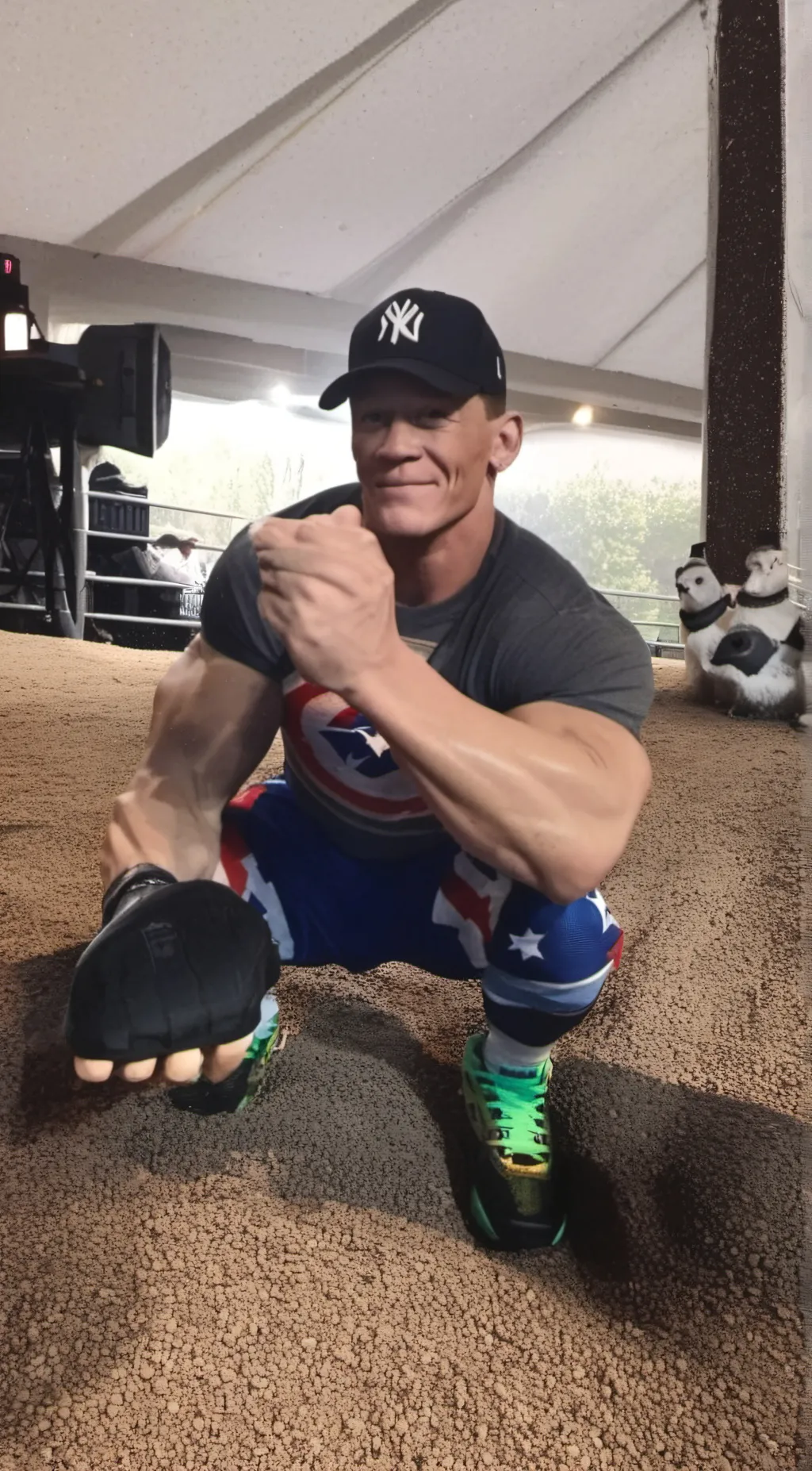 ai character: John Cena background