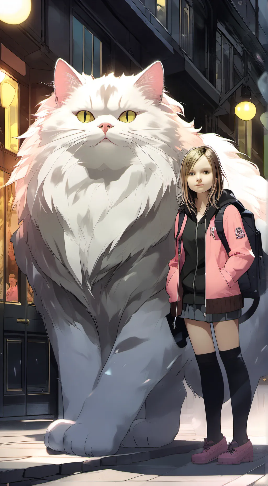 ai character: fem  background