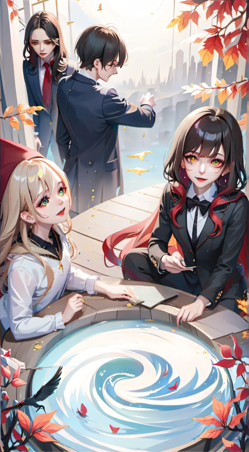 ai character: Ashton Rita&Leon background