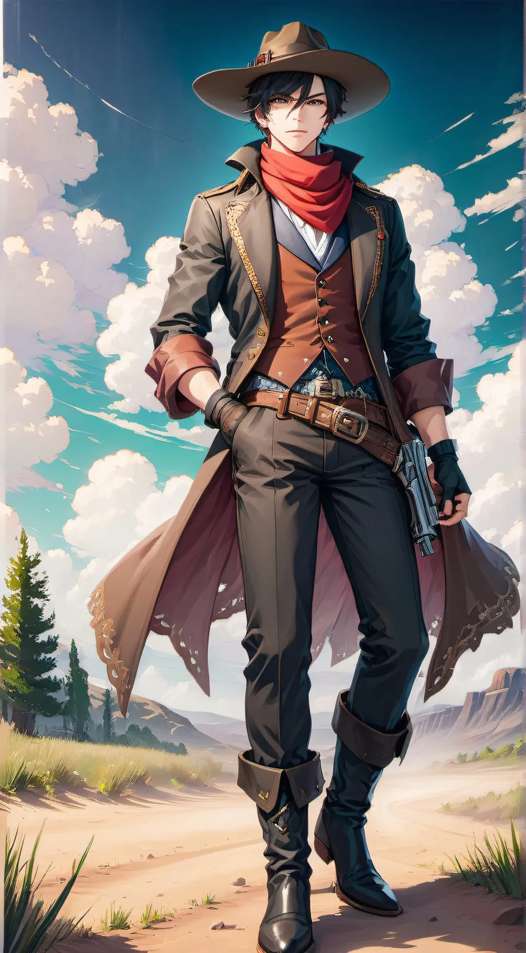 ai character: Hunter background