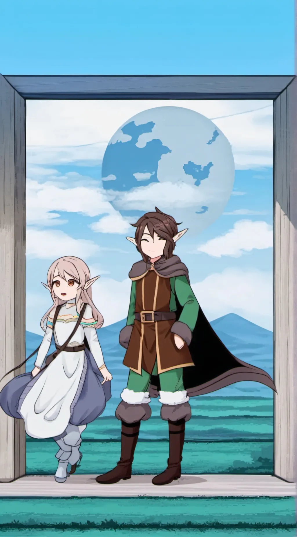 ai character: Bella&damian  background