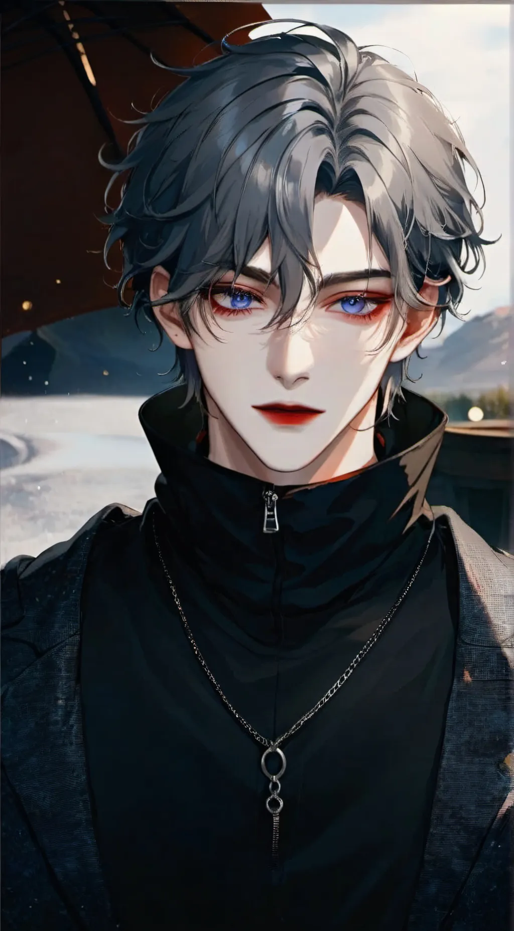 ai character: 🥀🖤min-woo🥀🖤 background