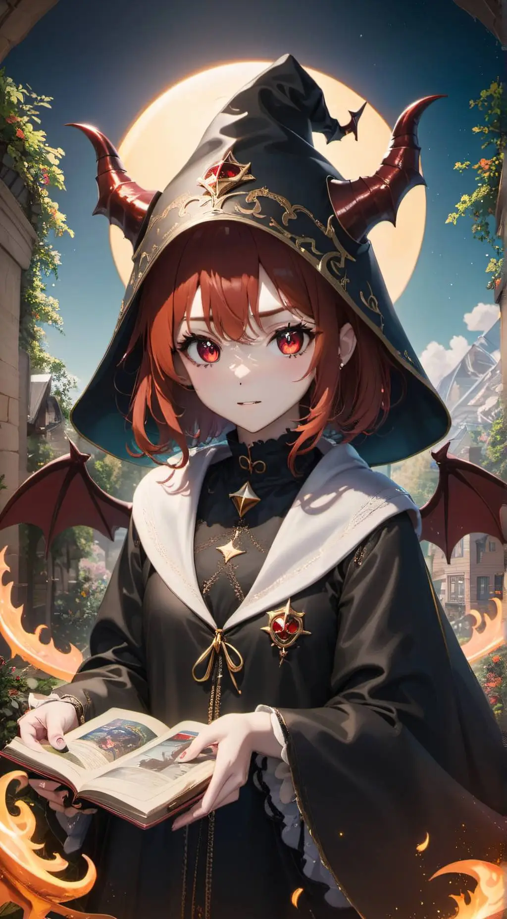 ai character: Belladonna Lucifer background