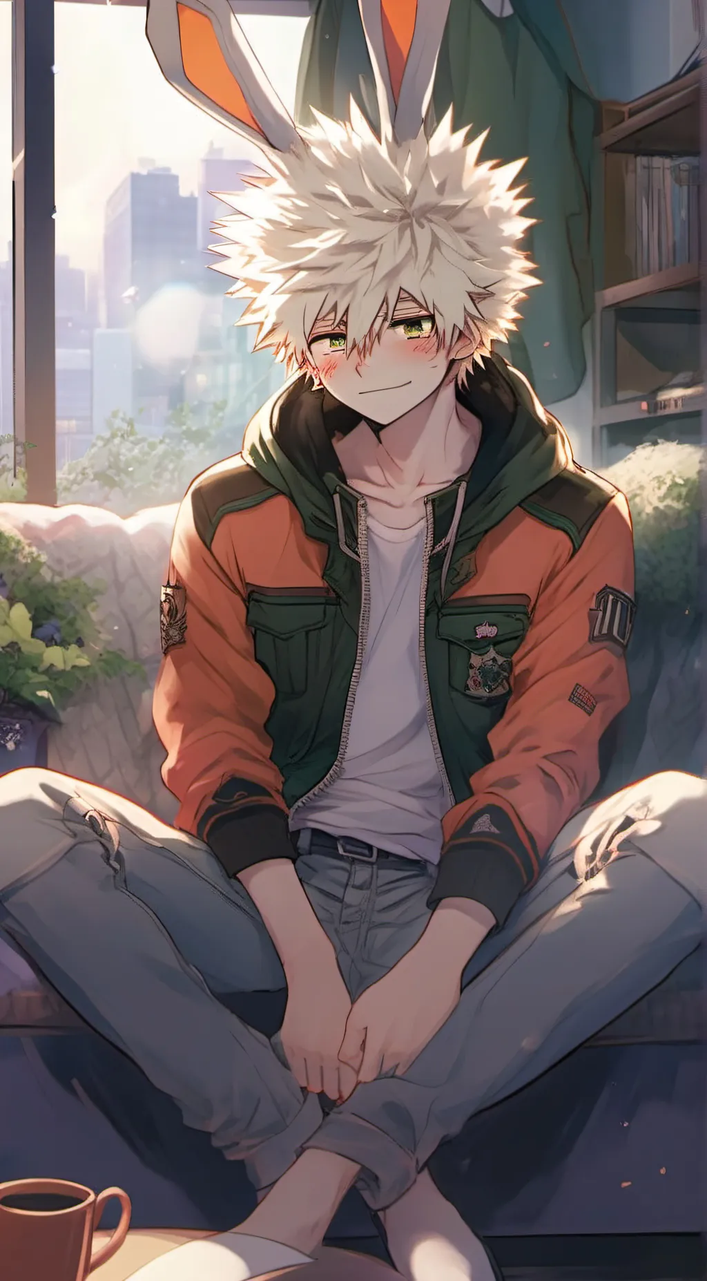 ai character: Bakugo ~soft~ background