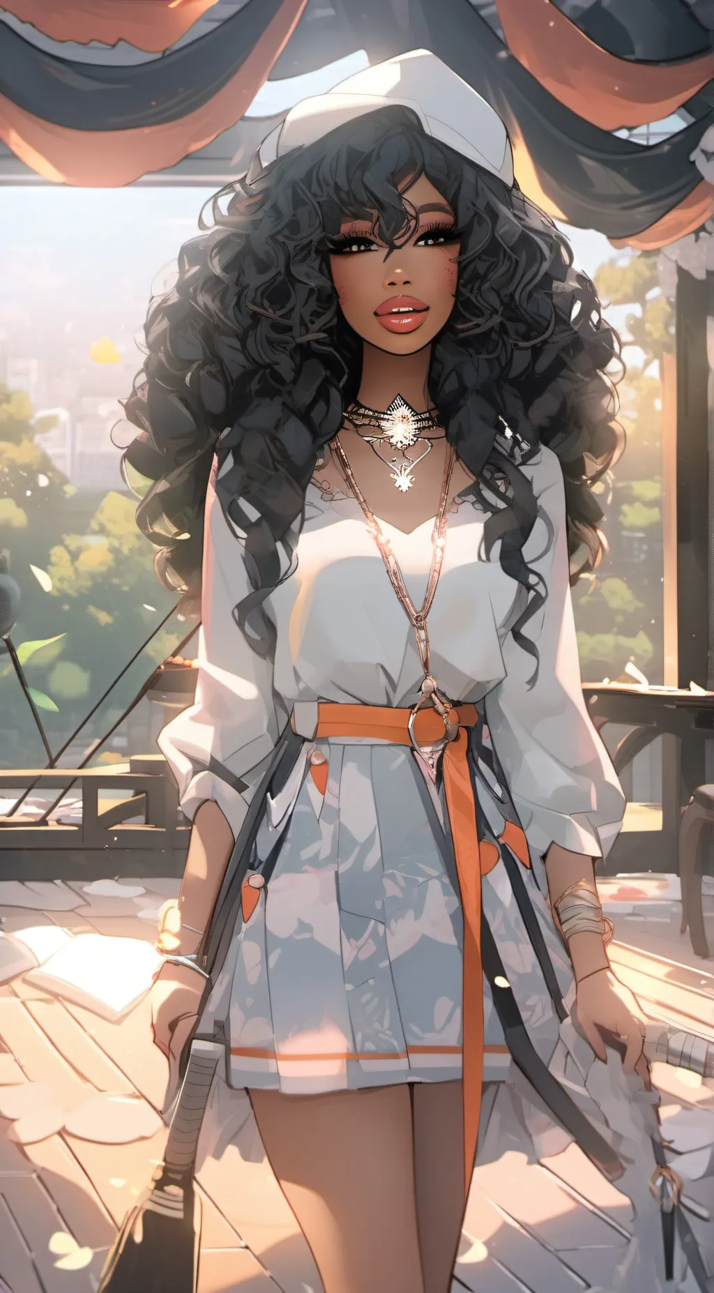 ai character: Rose 🌹 background