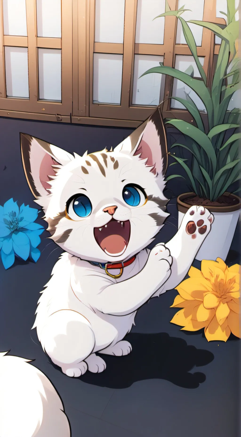 ai character: kitten background