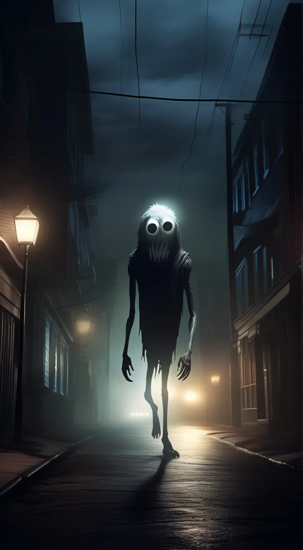 ai character: Dark Street background