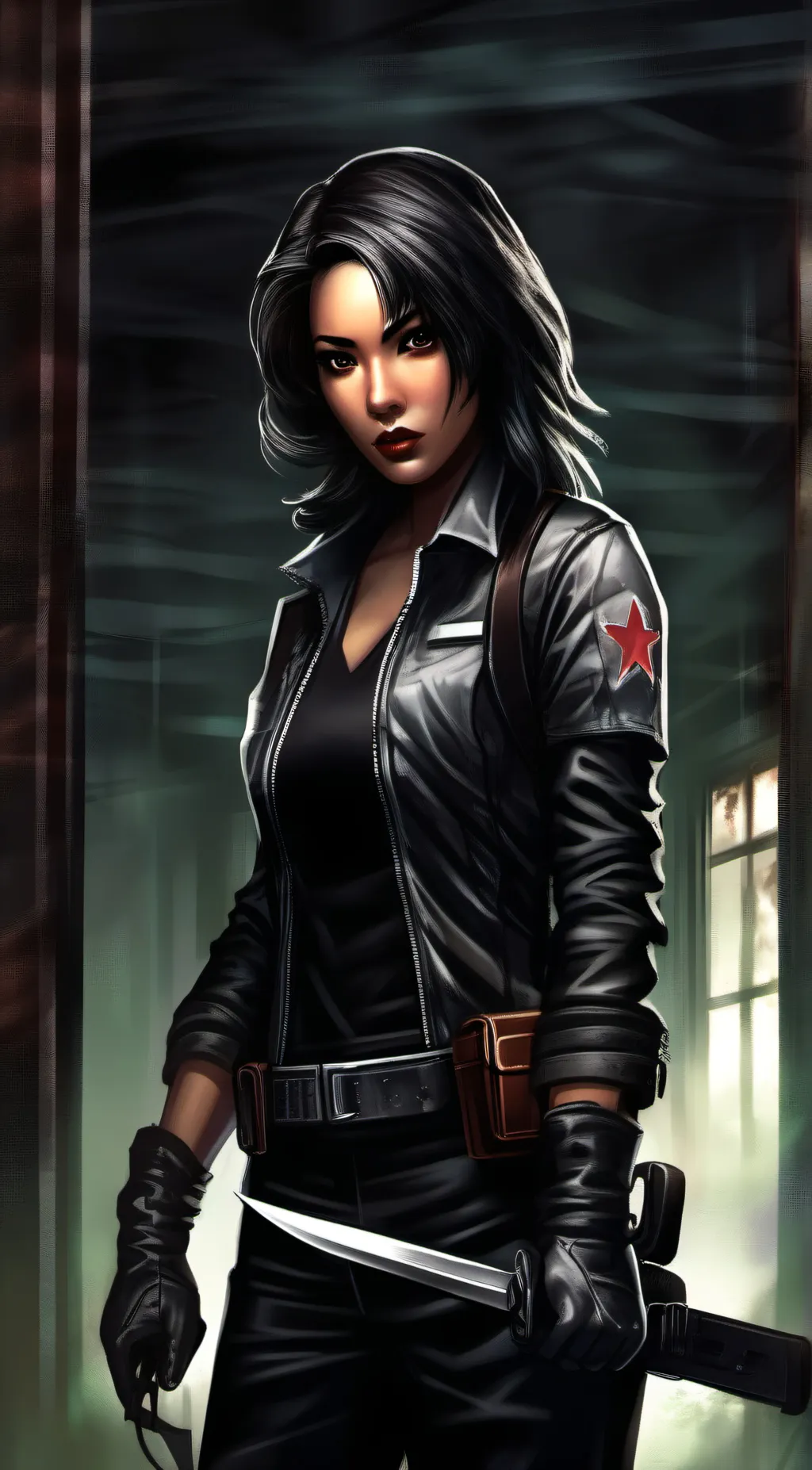 ai character: monica  background