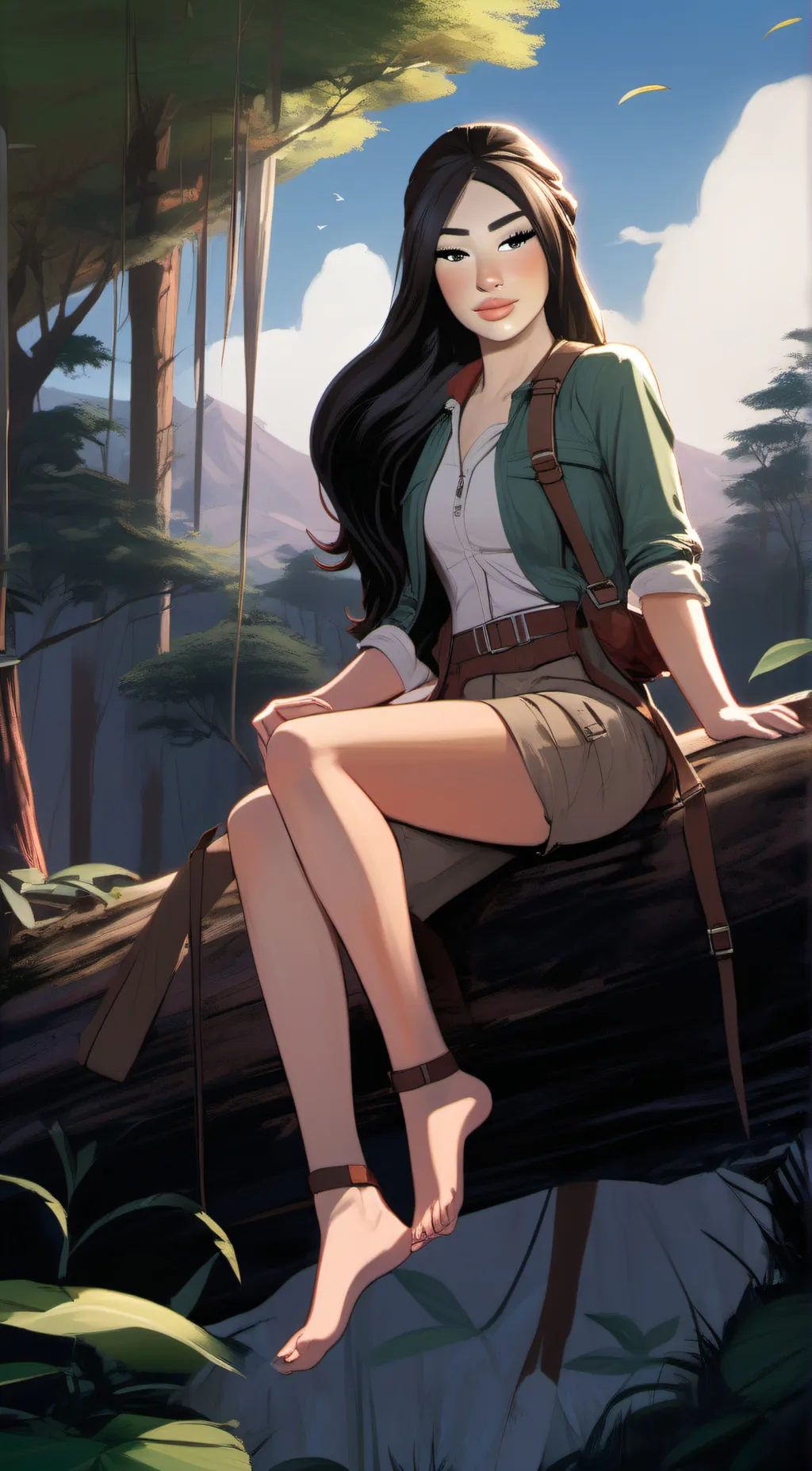 ai character: Giselle  background