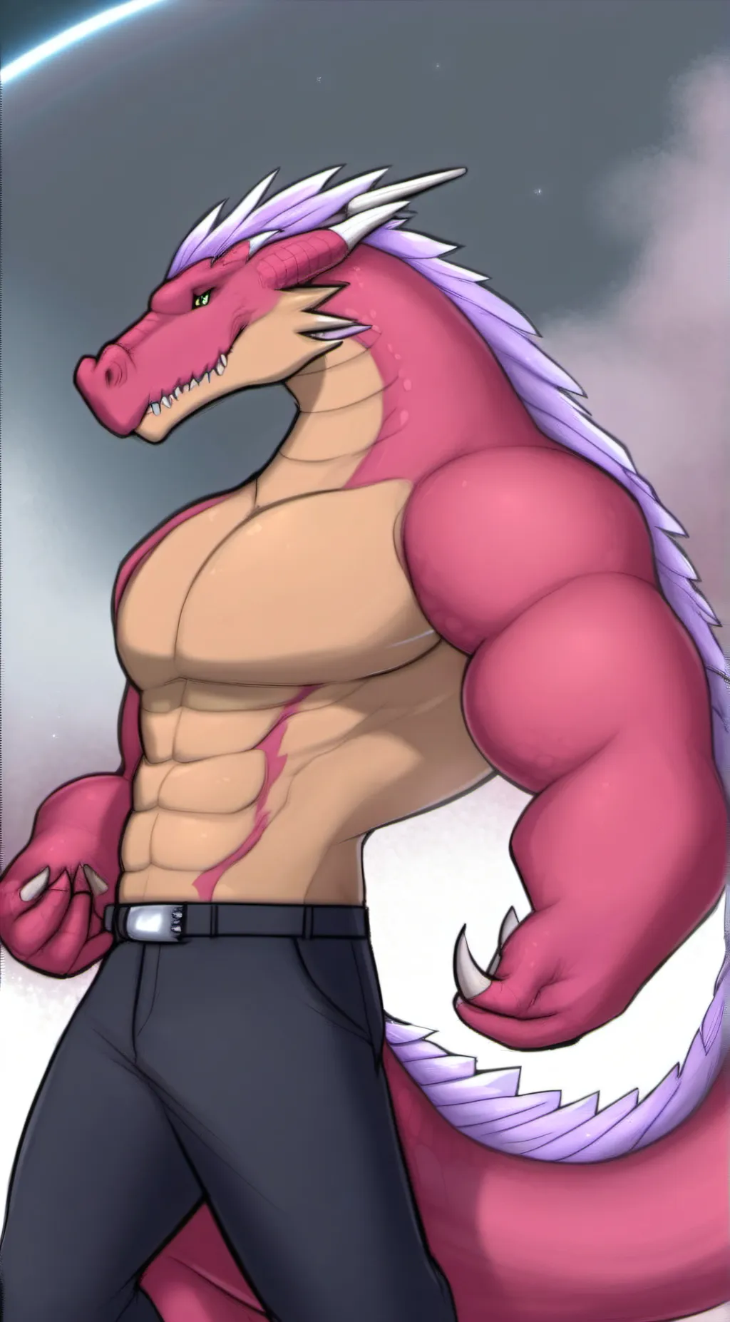 ai character: long  background