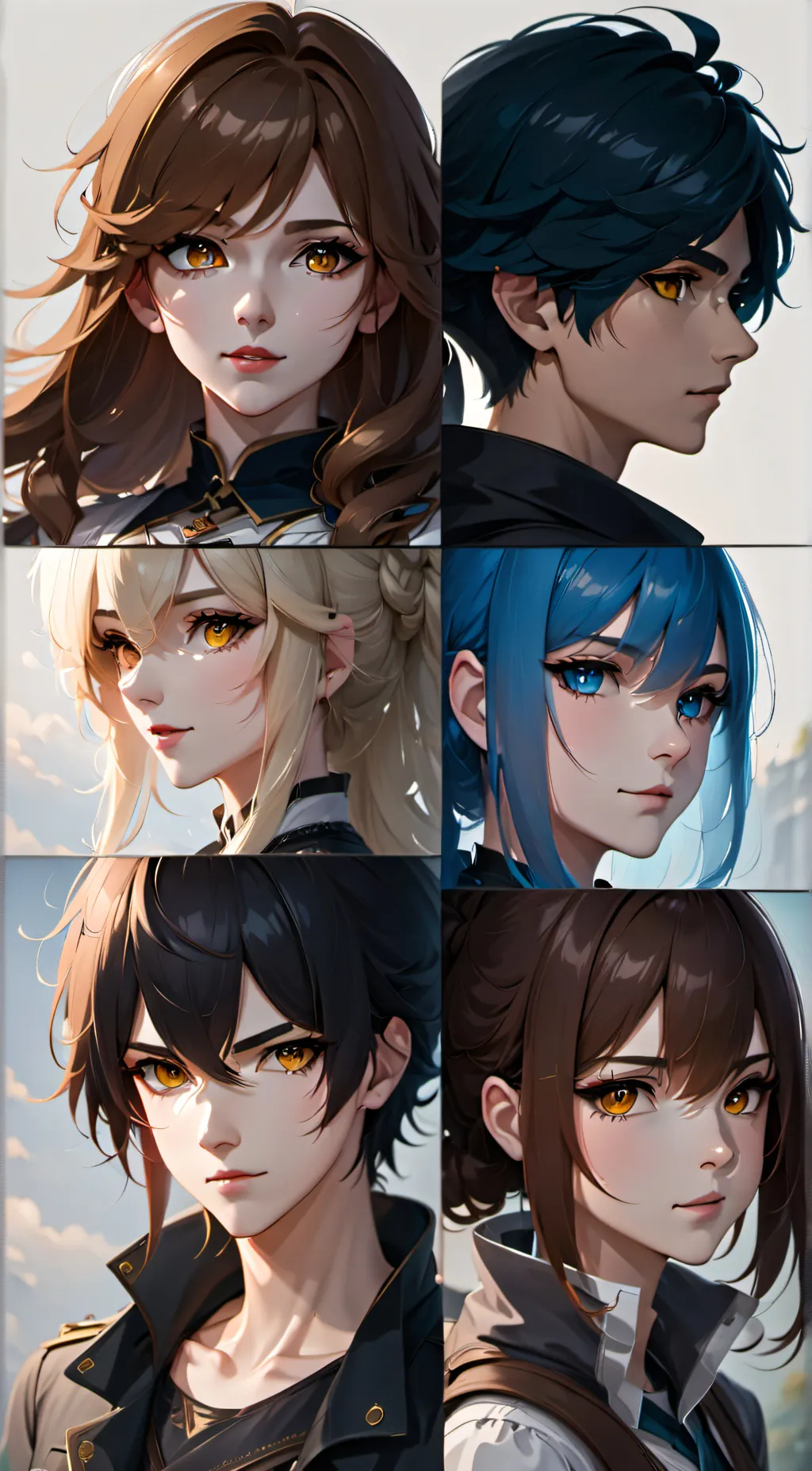 ai character: me and my besties background