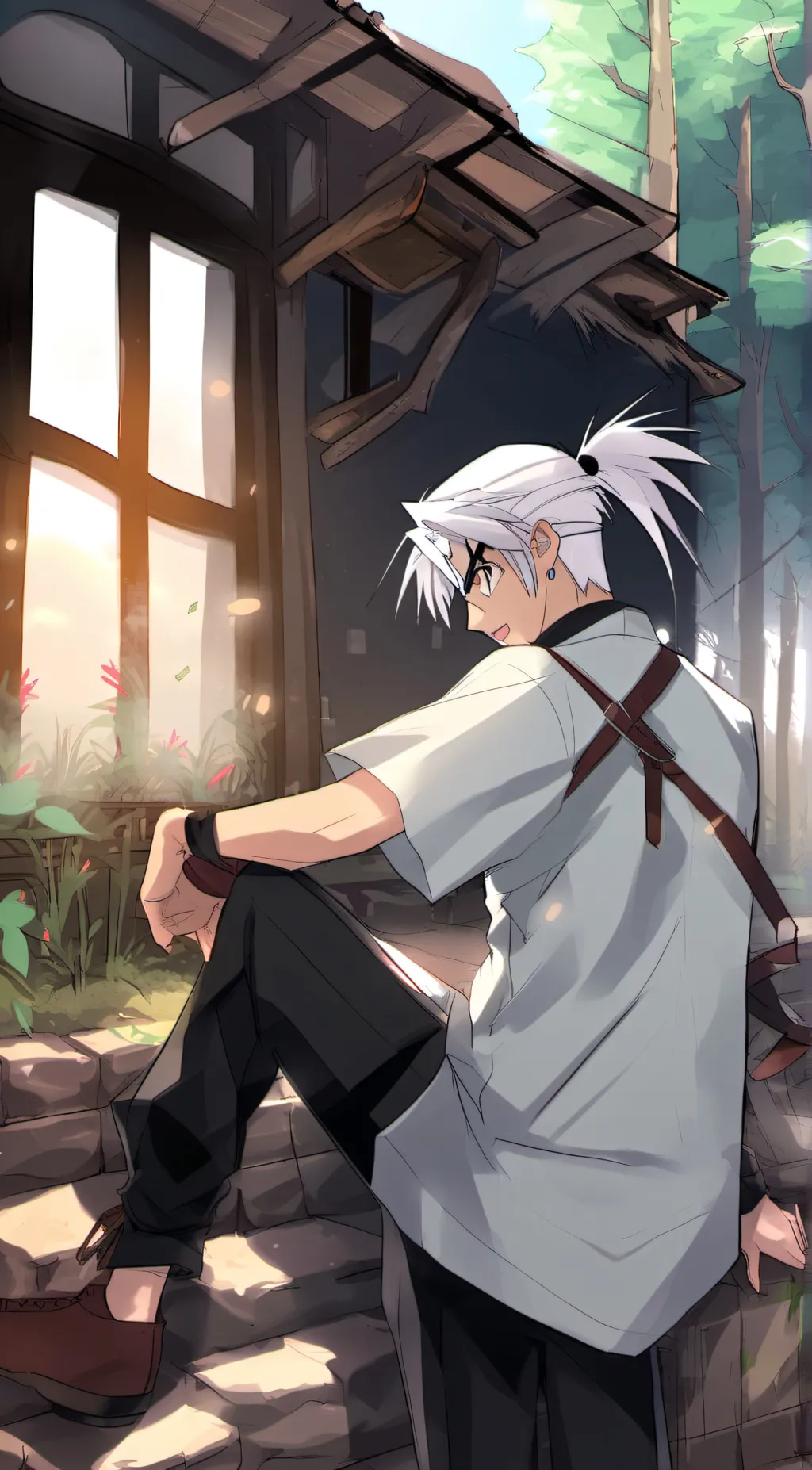 ai character: sasuke  background