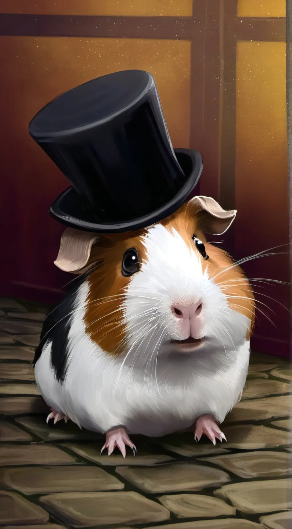 ai character: Guinea pig  background