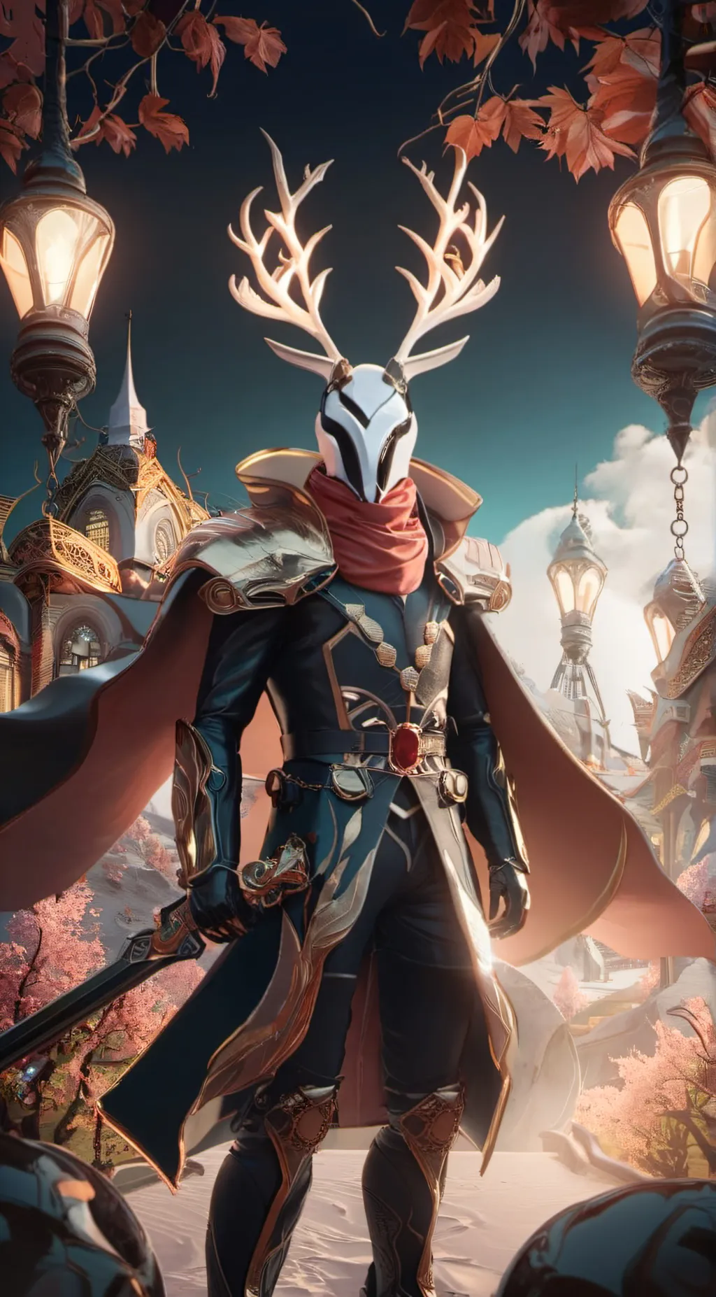 ai character: titan Progector background