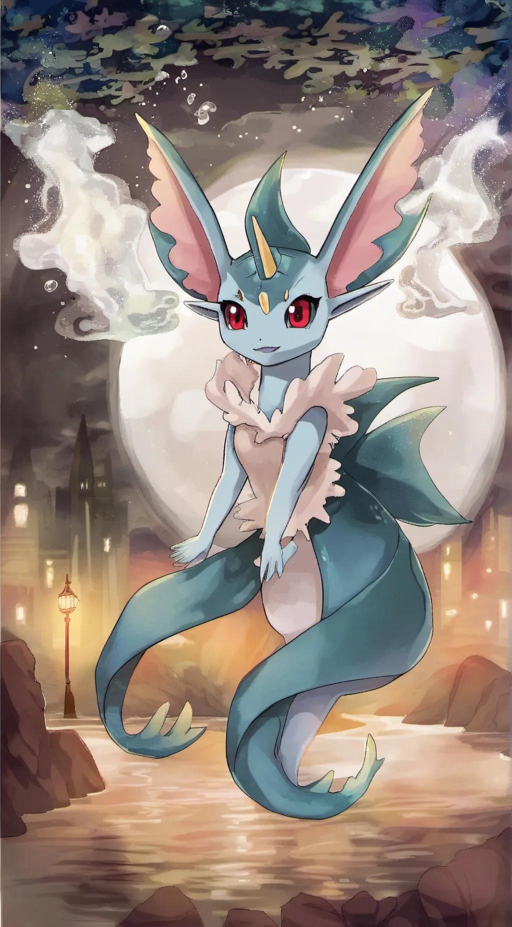 ai character: Vaporeon background