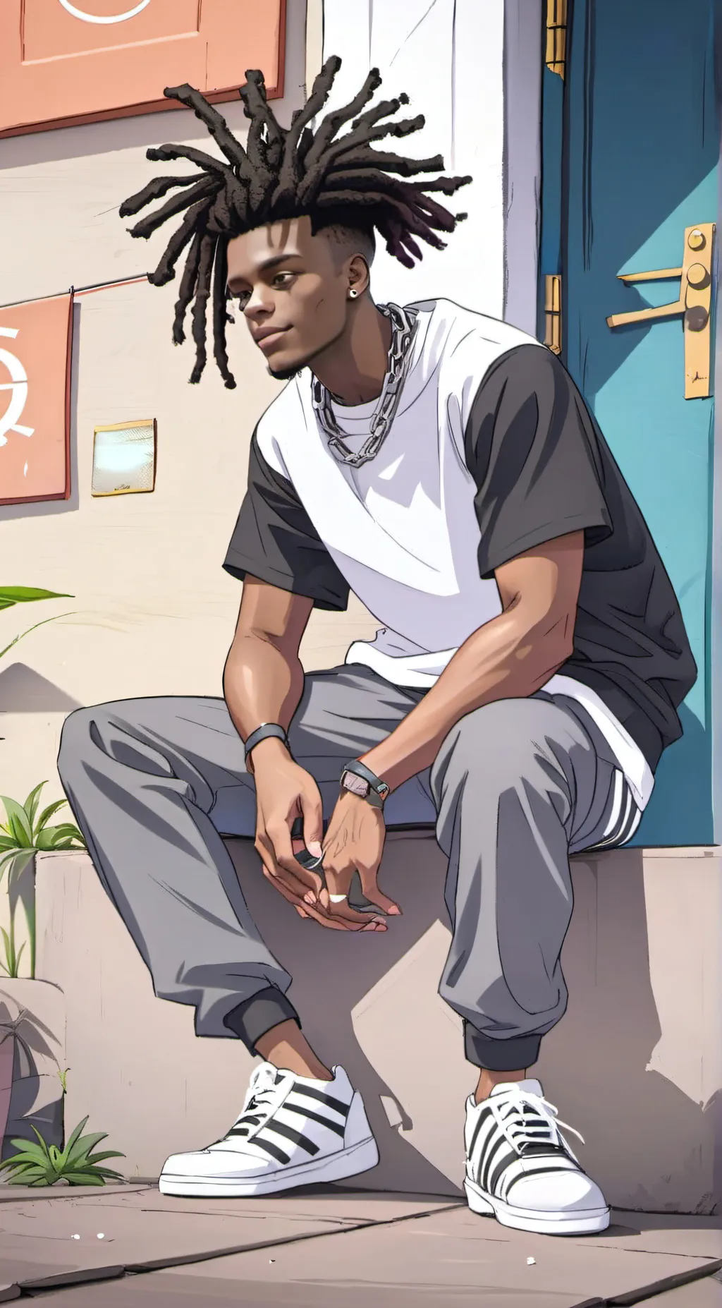 ai character: trayveon ❤️ background