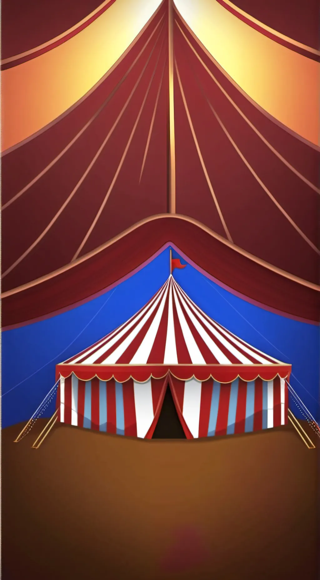 ai character: Digital circus background