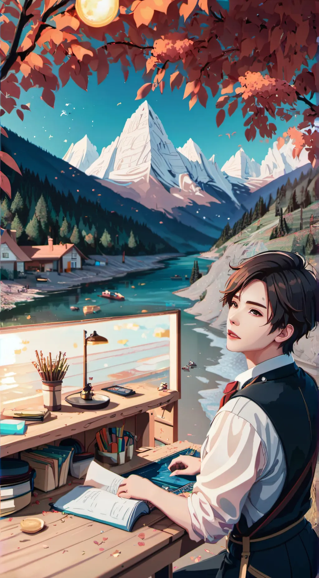 ai character: noah background