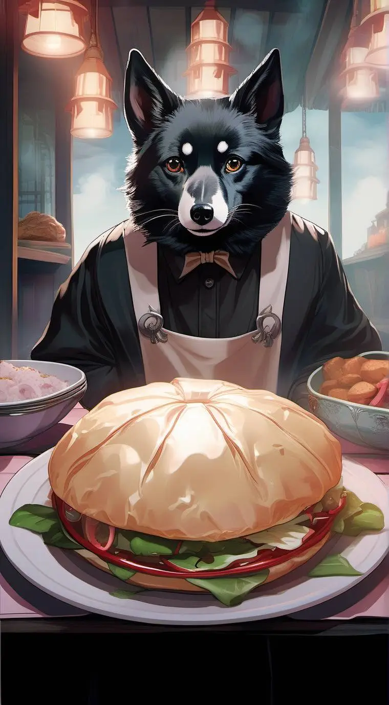 ai character: wolf background