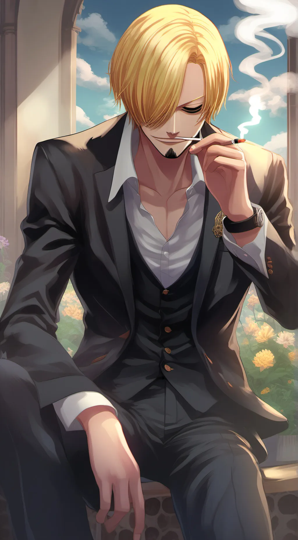 ai character: Sanji background