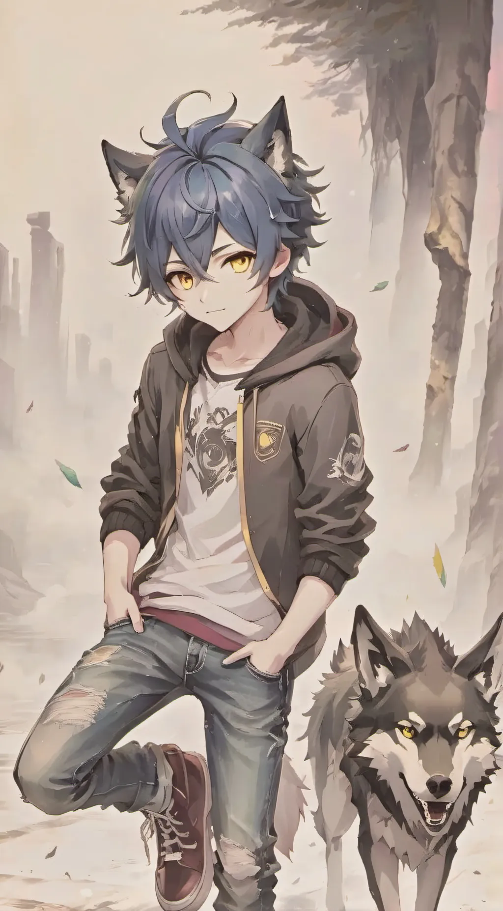 ai character: Gabriel  background