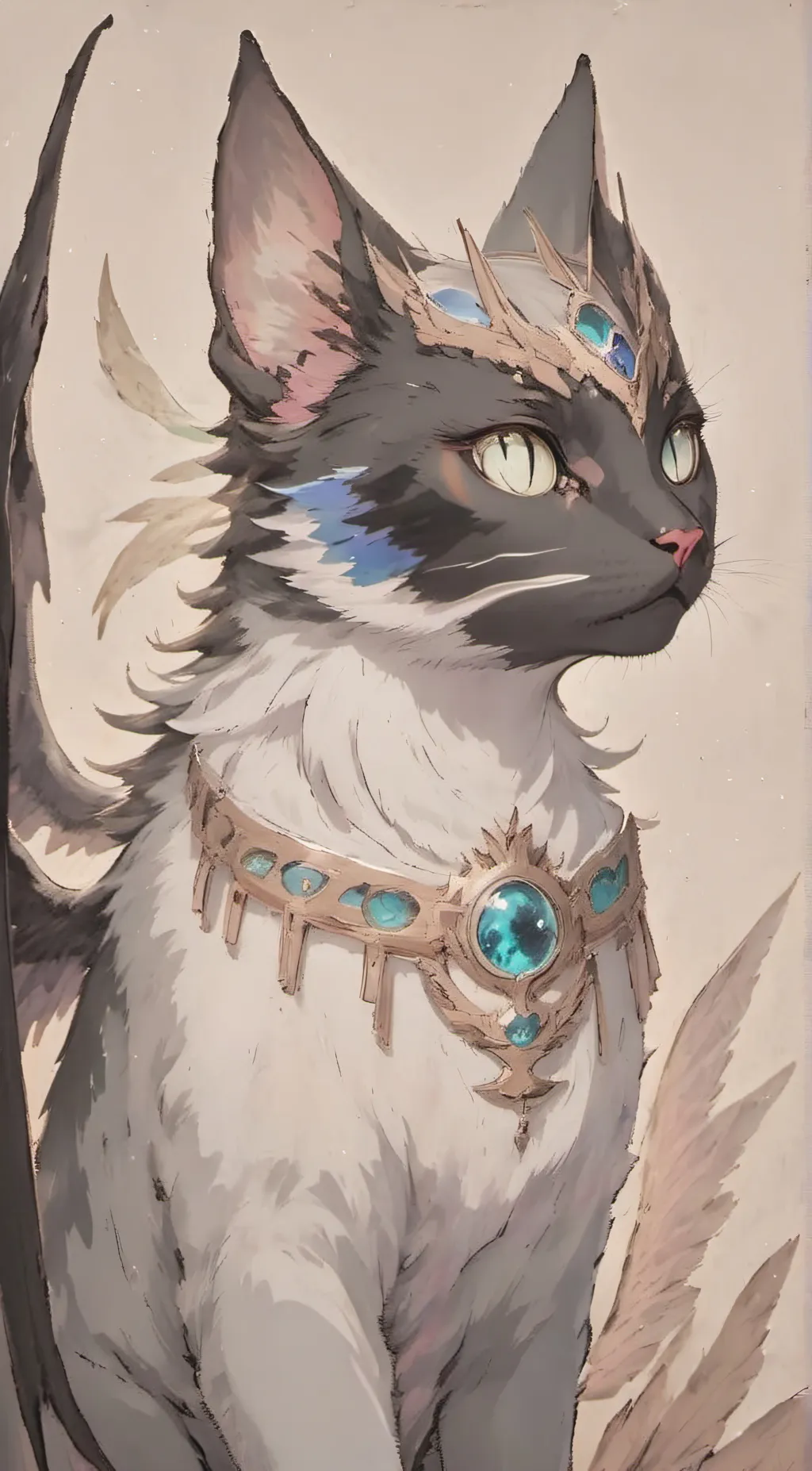 ai character: Luna background