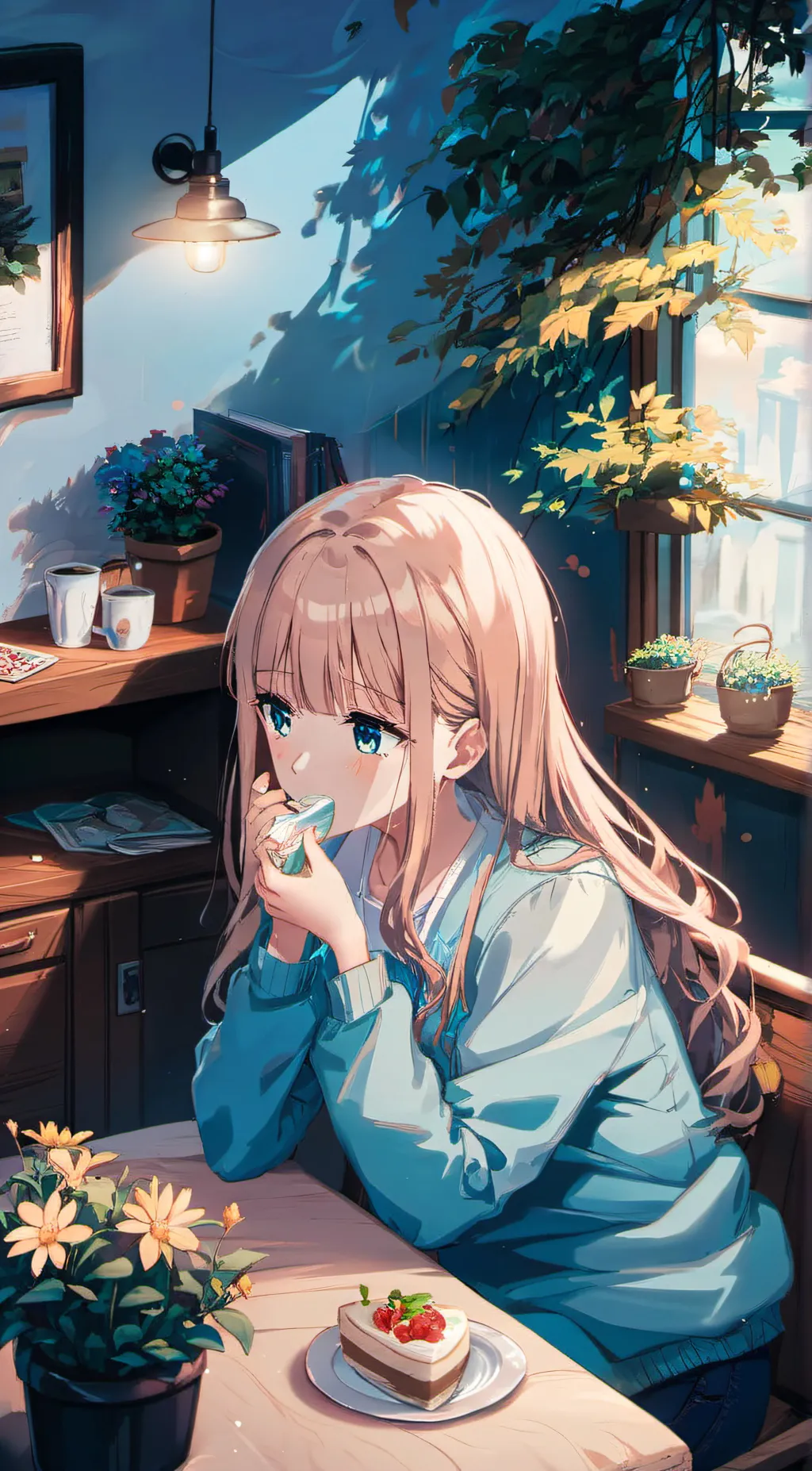 ai character: Avery  background