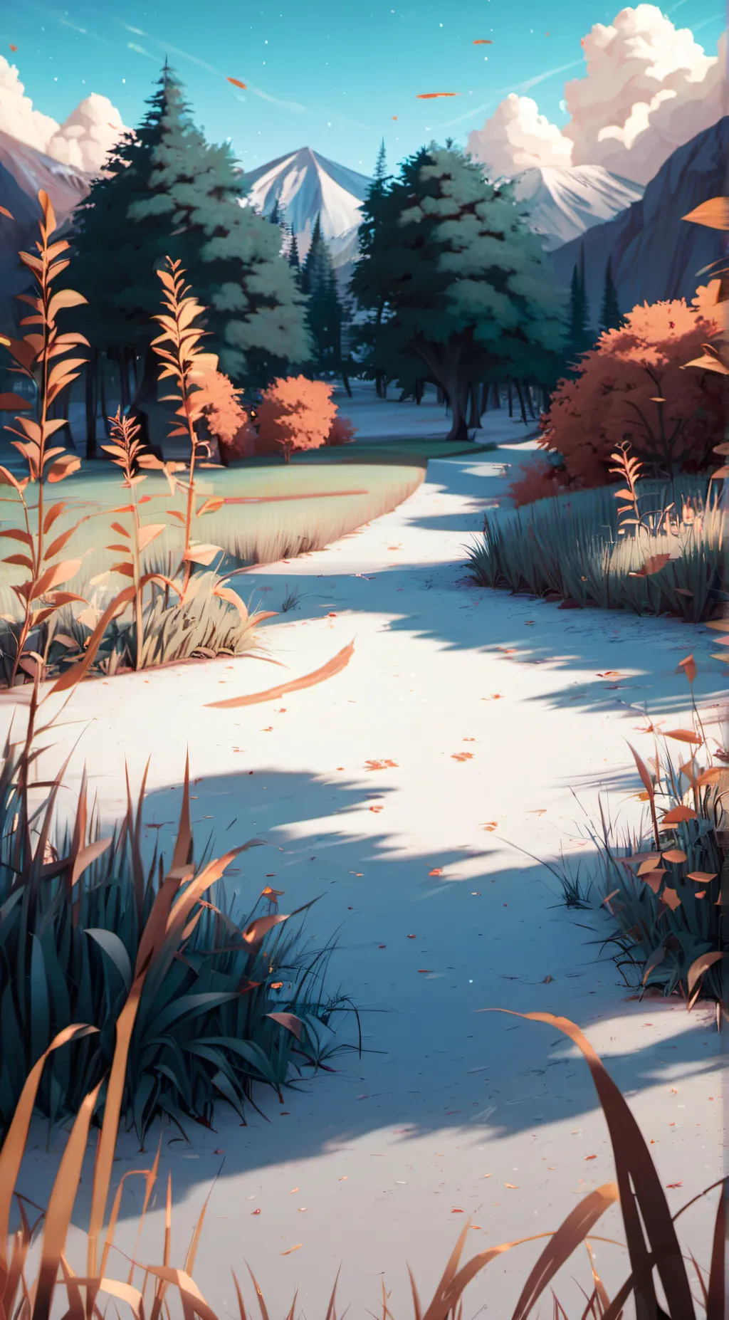 ai character: Grass background