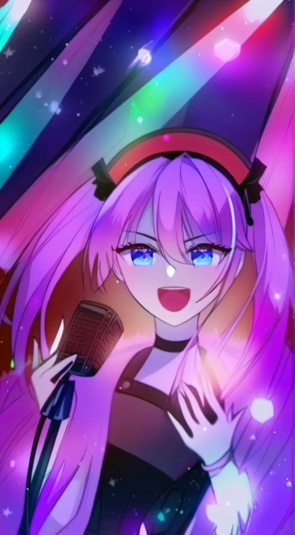 ai character: Singer finish background