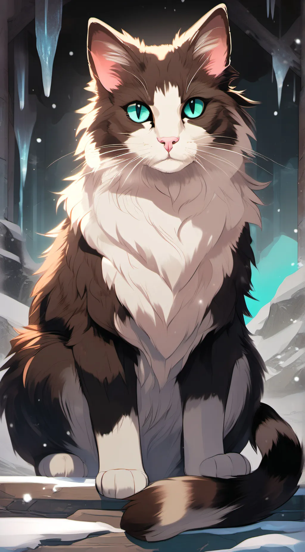 ai character: hawk frost background