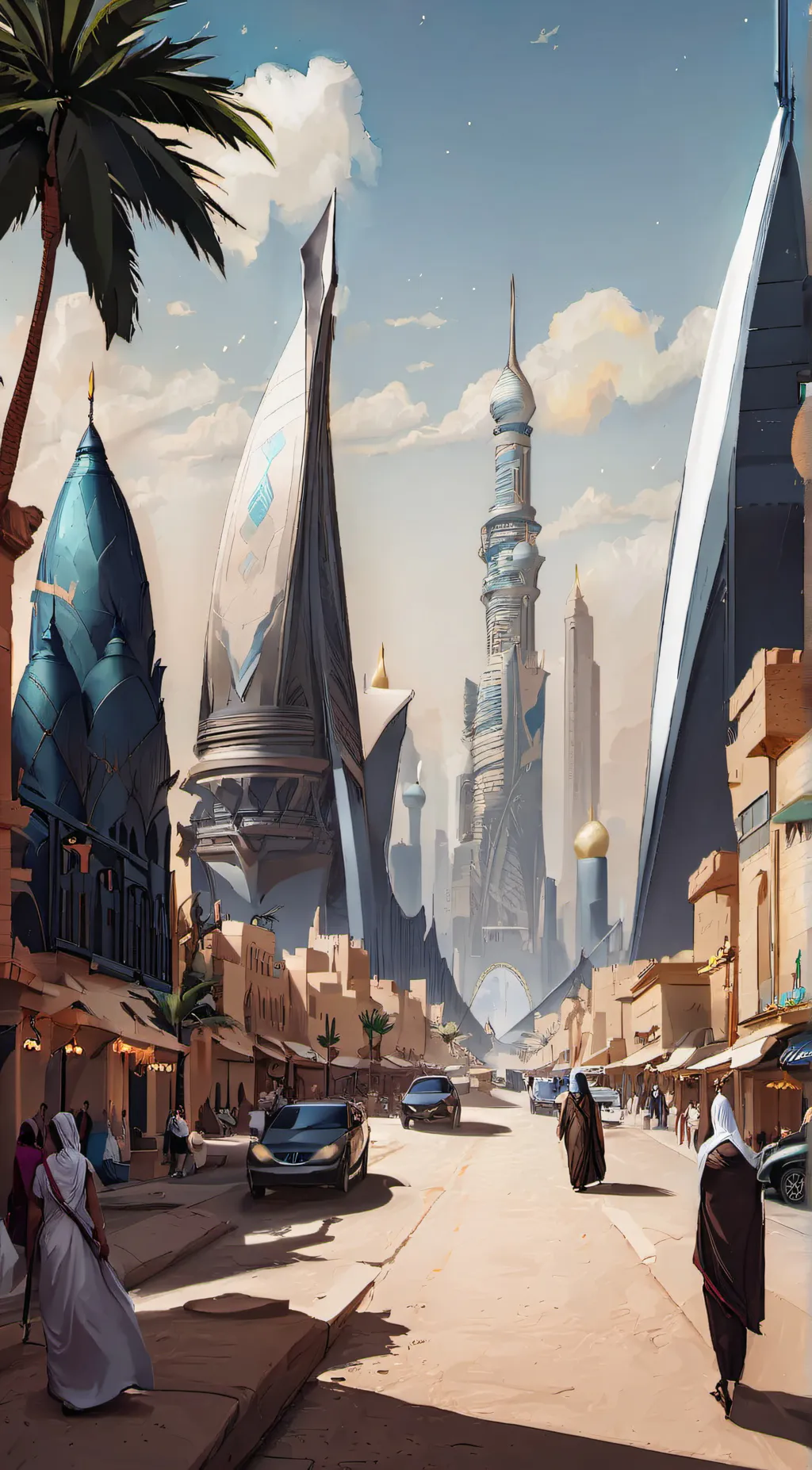 ai character: The city of Riyadh background