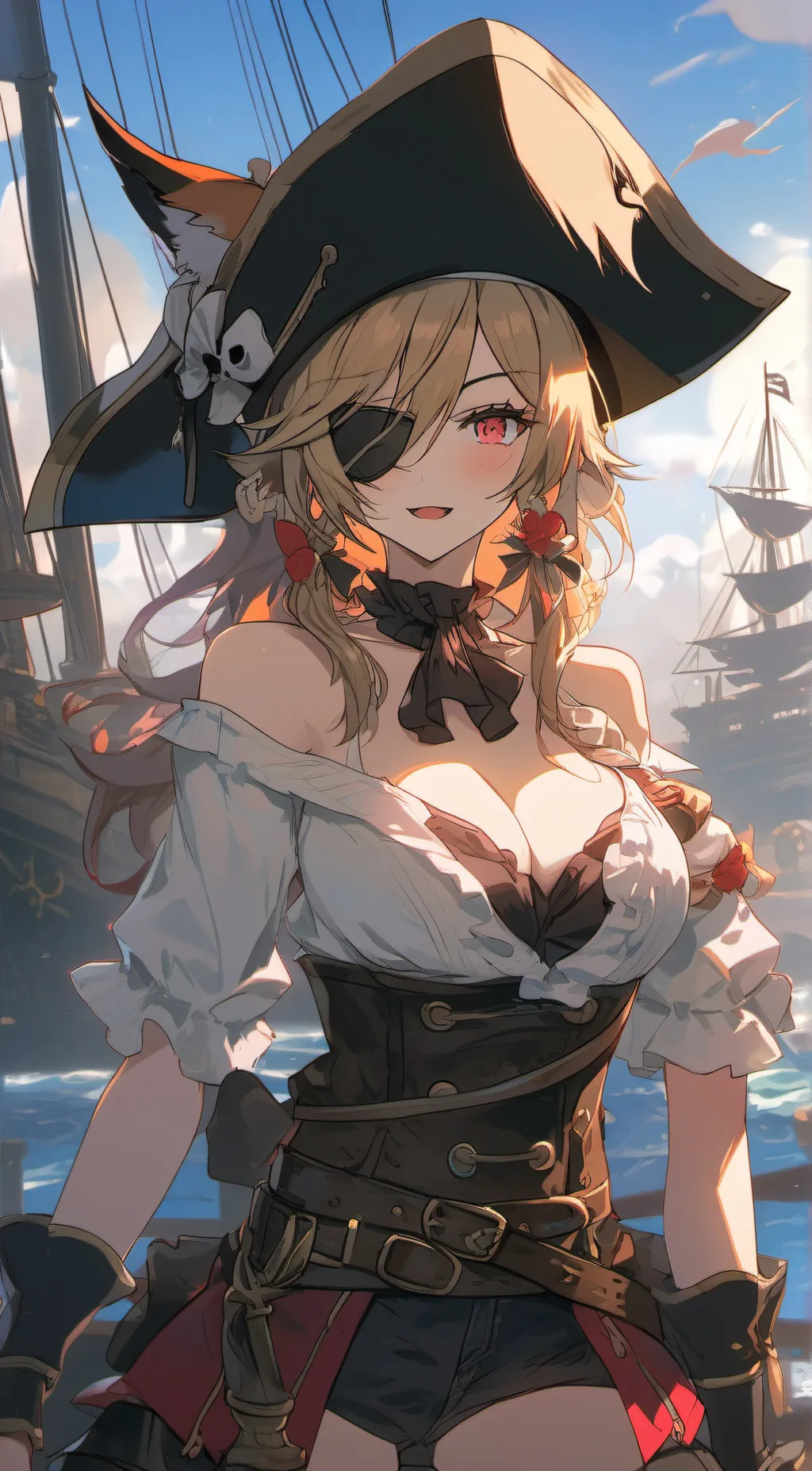 ai character: Foxy background