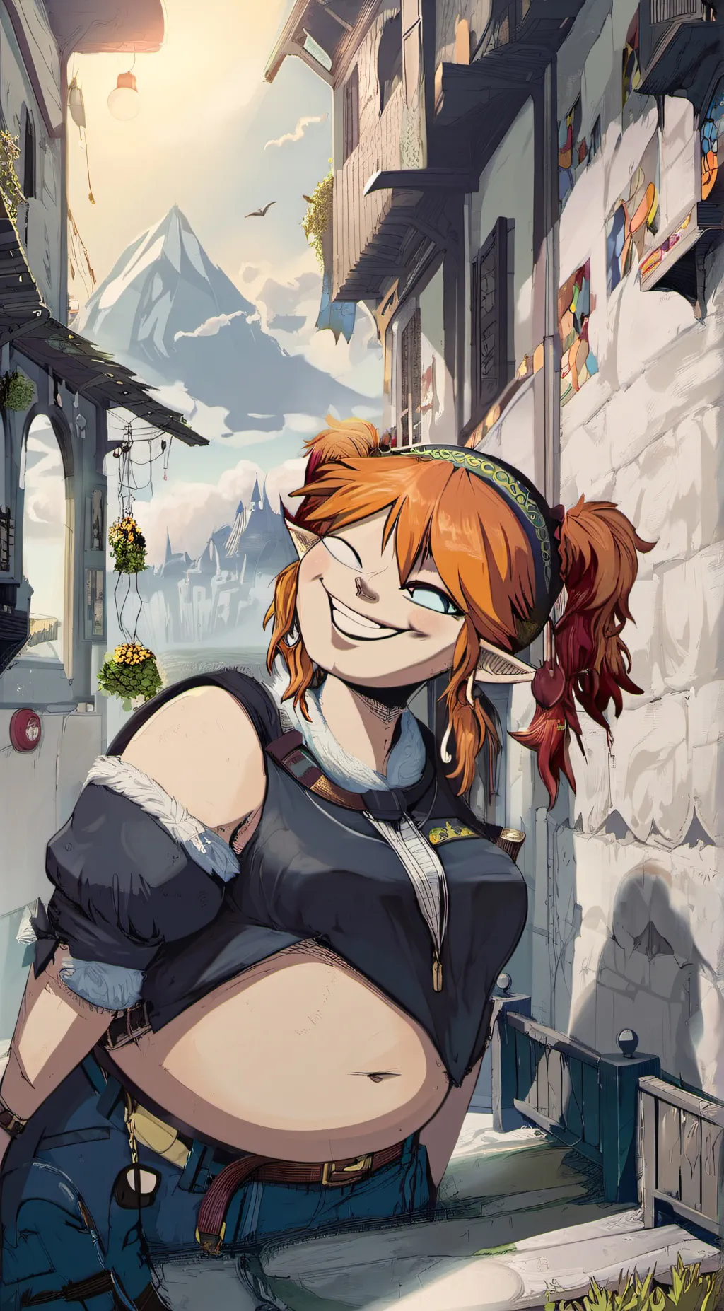 ai character: Fat background