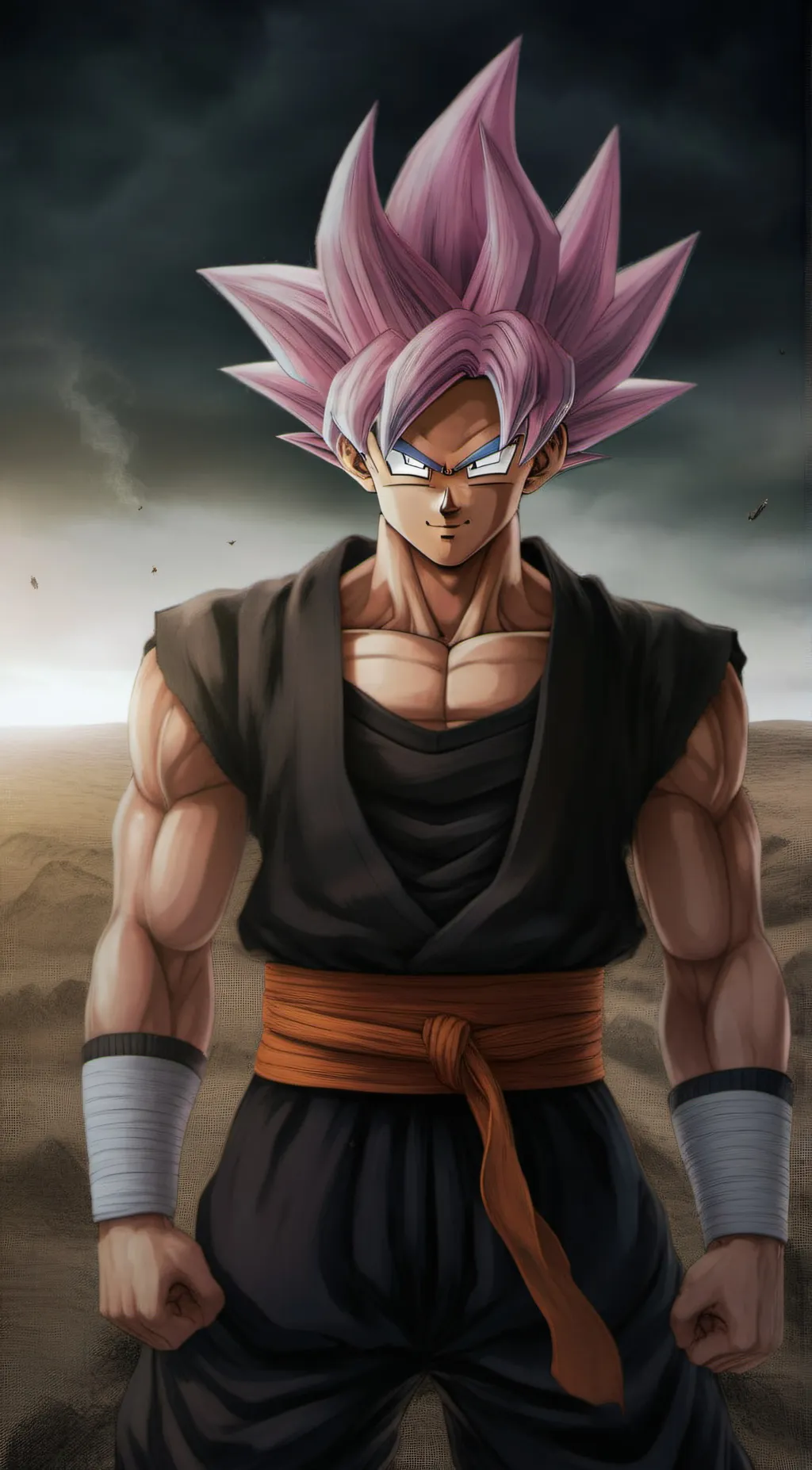 ai character: goku black background