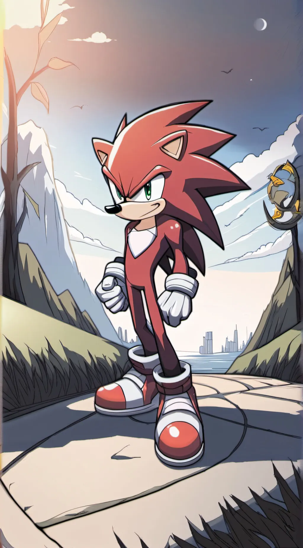 ai character: Knuckles  background