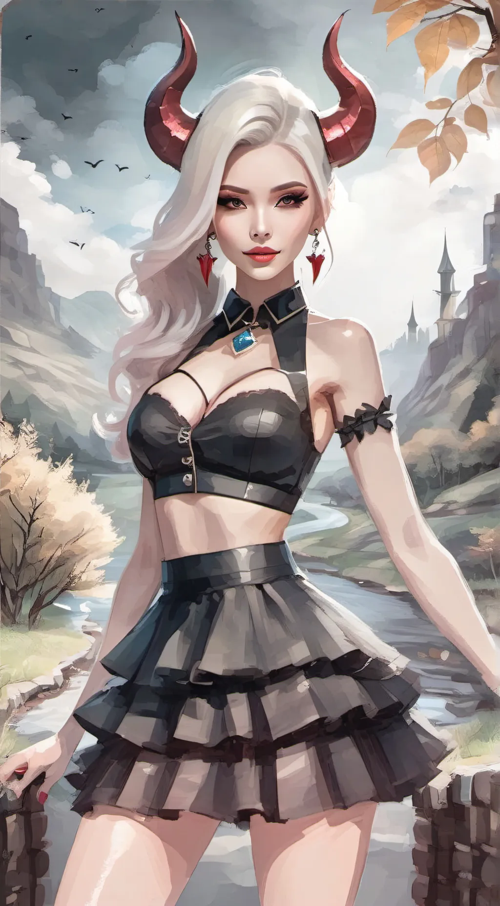 ai character: devil background