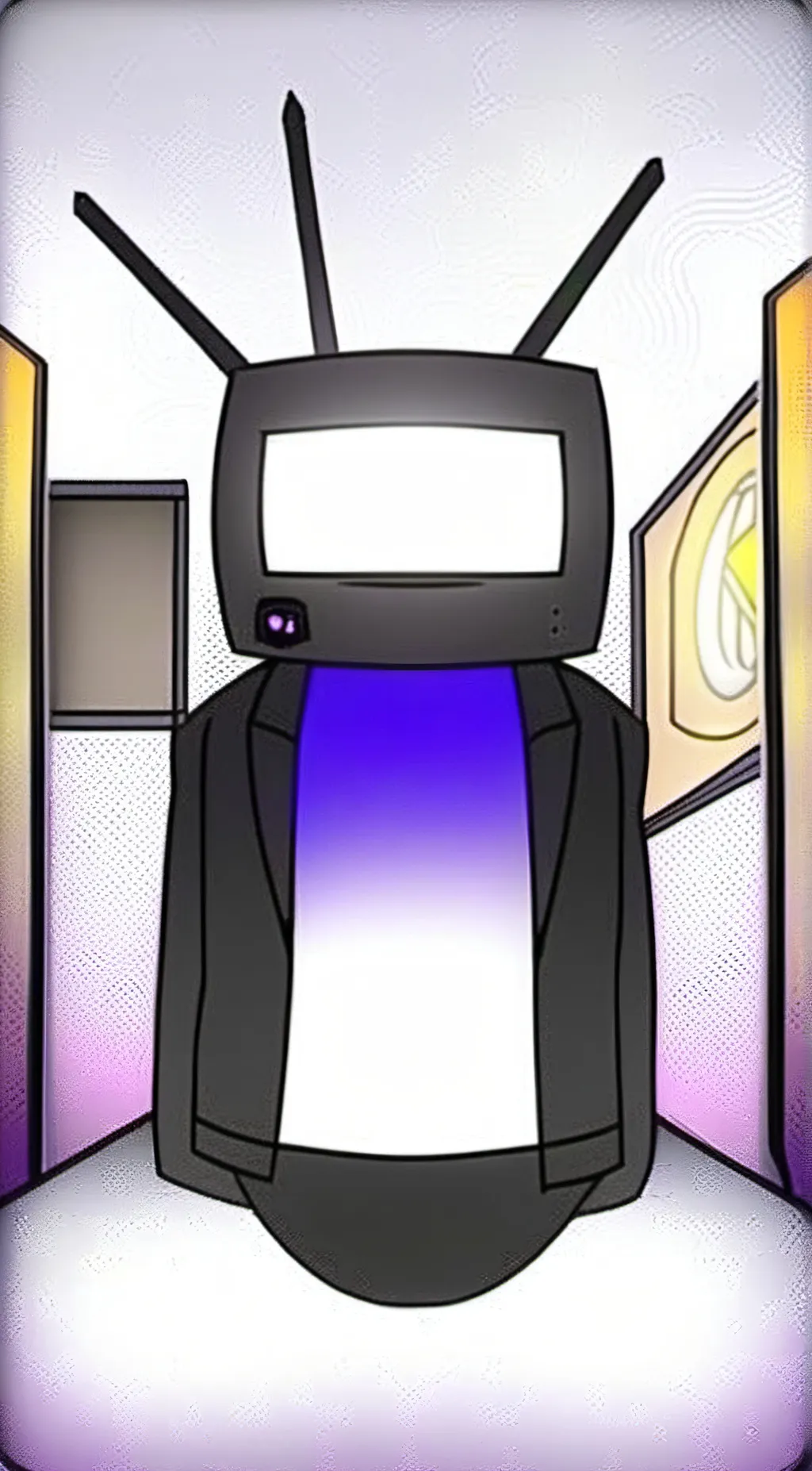 ai character: titan tv man background