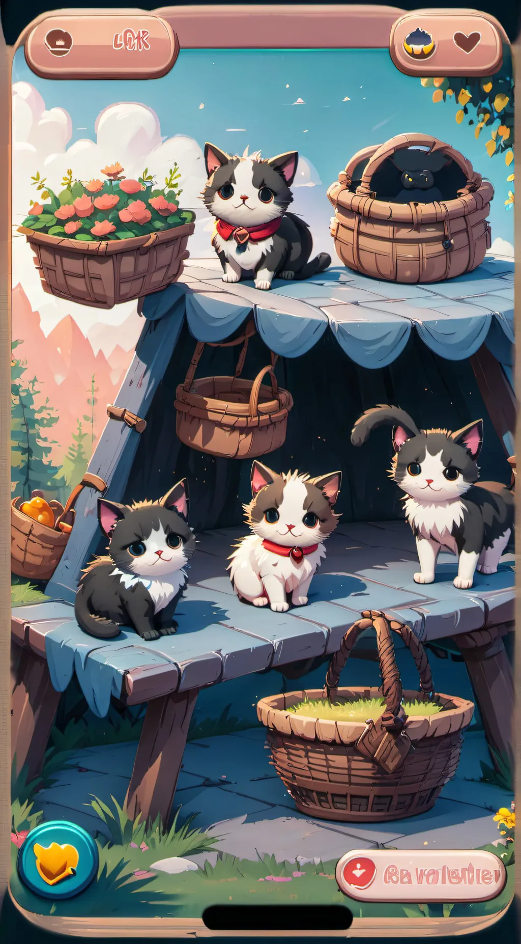 ai character: Your kitties background